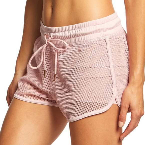 Onzie 2-n-1 Mesh Shorts Pink - Picture 2 of 7